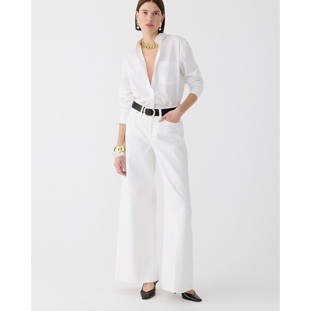 J.Crew The Petites High-rise superwide-leg jean NWT Size 27P